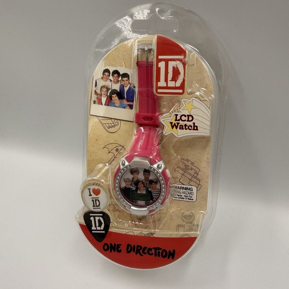 One Direction 2013 LCD Watch Pink Sealed New 1D Harry Liam Zayn Louis Niall - Picture 4 of 10